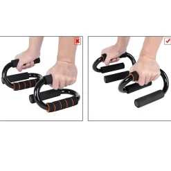 MANIGLIE PUSH UP PER FLESSIONI PETTORALI SPALLE PALESTRA FITNESS STAND BAR