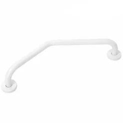 MANIGLIONE DA BAGNO PER ANZIANI DISABILI ACCIAIO BIANCO ANTISCIVOLO 60 CM