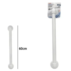 MANIGLIONE PER BAGNO 60CM DI SICUREZZA SOSTEGNO DOCCIA PER DISABILI ANZIANI BIANCO 005325