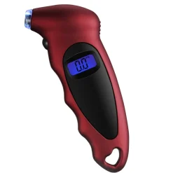 MANOMETRO MISURATORE DIGITALE DI PRESSIONE GOMME PNEUMATICI GOMMA AUTO MOTO BICI