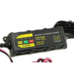 MANTENITORE DI CARICA PINZE PER BATTERIA AUTO MOTO 5 FASI EMERGENZA 1A 12V