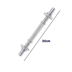 MANUBRIO FILETTATO A VITE DA 35 CM PER SOLLEVAMENTO PESI PALESTRA SPORT FITNESS