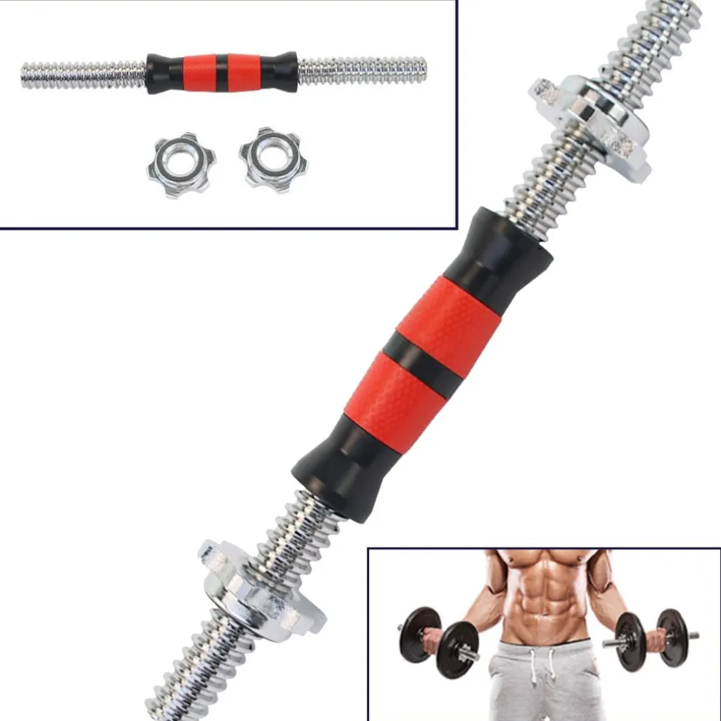 MANUBRIO FILETTATO A VITE DA 30 CM PER SOLLEVAMENTO PESI PALESTRA SPORT FITNESS