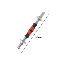 MANUBRIO FILETTATO A VITE DA 30 CM PER SOLLEVAMENTO PESI PALESTRA SPORT FITNESS