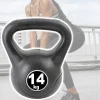 MANUBRIO KETTLEBELL DA 14 KG PESO CON MANIGLIA GINNASTICA FITNESS ERGONOMICO