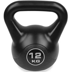 MANUBRIO KETTLEBELL DA 12 KG PESO CON MANIGLIA GINNASTICA FITNESS ERGONOMICO