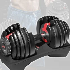 MANUBRIO PESI DUMBBELL REGOLABILE A CARICO VARIABILE DA 2 A 24KG MULTIFUNZIONALE