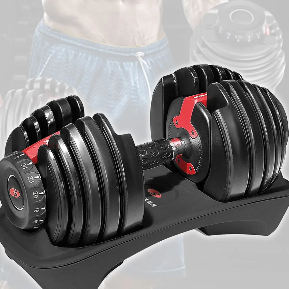 MANUBRIO PESI DUMBBELL REGOLABILE A CARICO VARIABILE DA 2 A 24KG MULTIFUNZIONALE