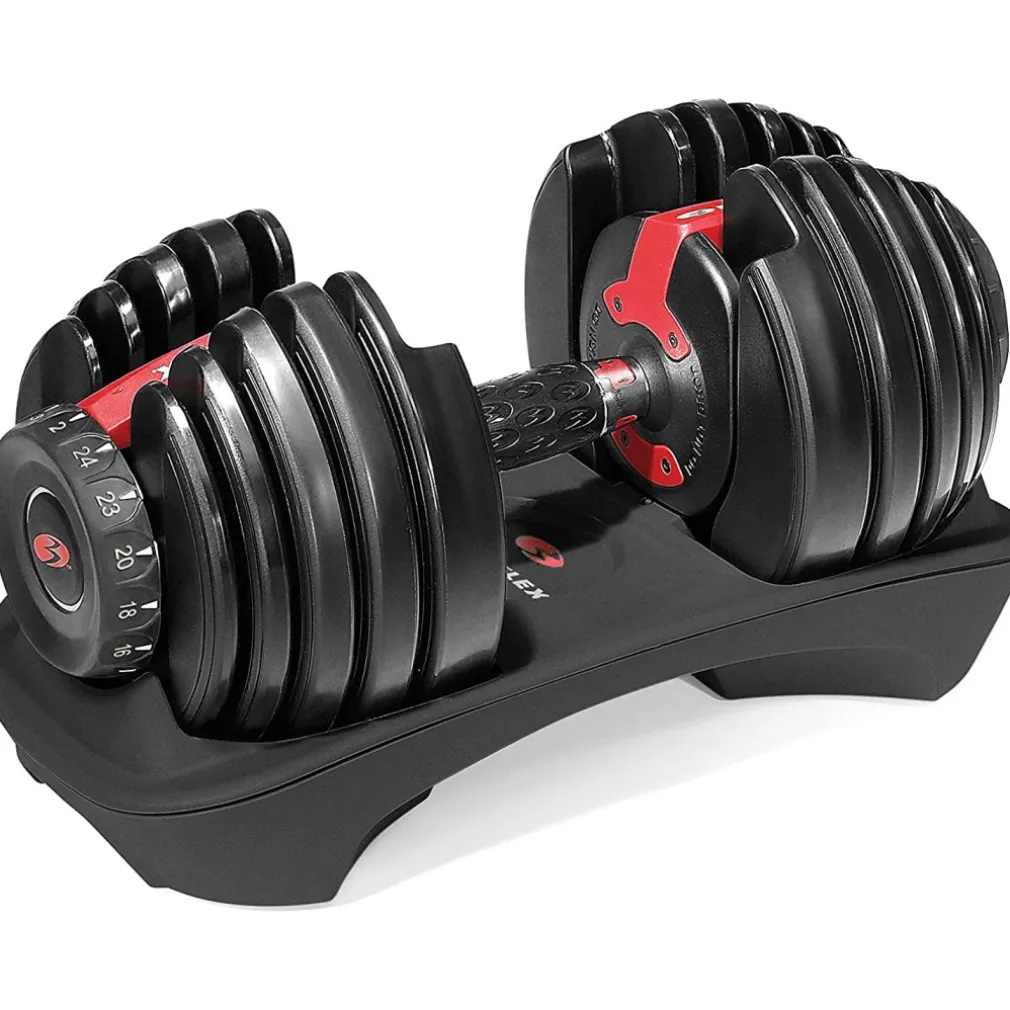 MANUBRIO PESI DUMBBELL REGOLABILE A CARICO VARIABILE DA 2 A 24KG MULTIFUNZIONALE