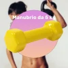 MANUBRIO SINGOLO 5 KG IN VINILE ALLENAMENTO ESERCIZI CASA PALESTRA WORKOUT FIT