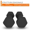 MANUBRIO SINGOLO 7 KG IN VINILE ALLENAMENTO ESERCIZI CASA PALESTRA WORKOUT FIT