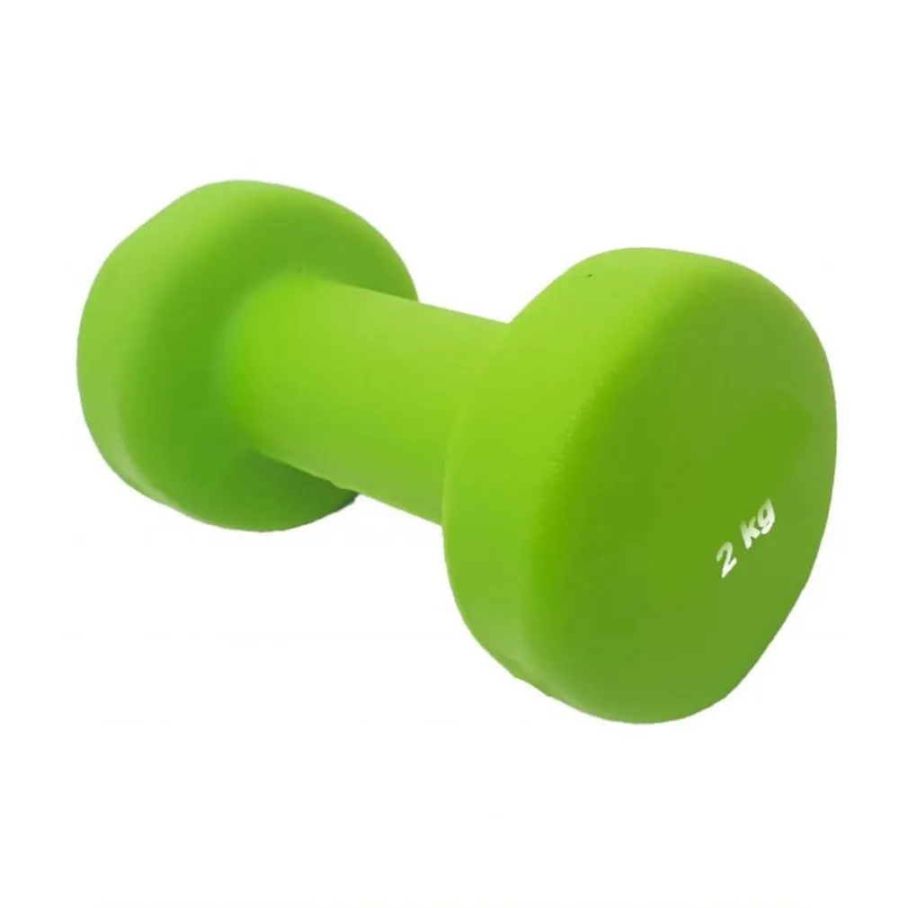 MANUBRIO SINGOLO 2 KG IN VINILE ALLENAMENTO ESERCIZI CASA PALESTRA WORKOUT FIT