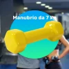 MANUBRIO SINGOLO 7 KG IN VINILE ALLENAMENTO ESERCIZI CASA PALESTRA WORKOUT FIT