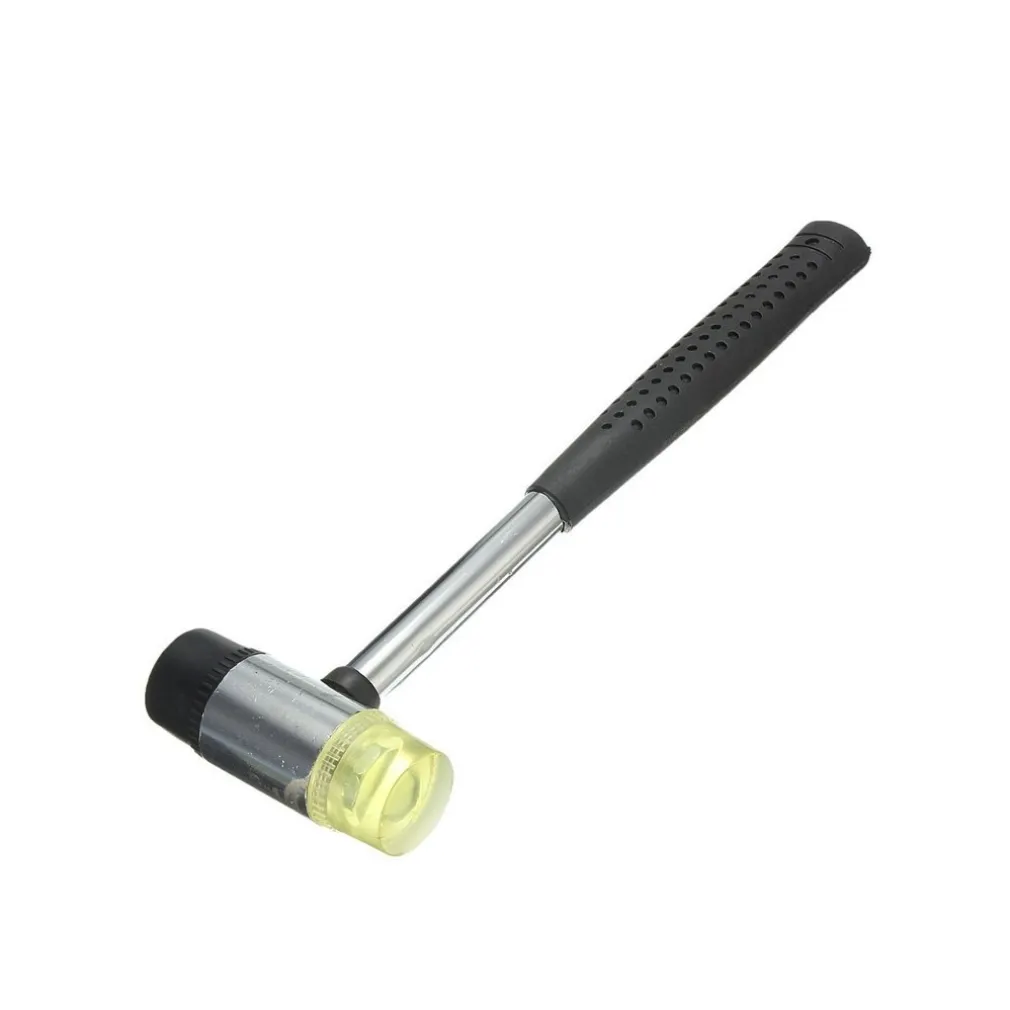 MARTELLO MAZZUOLO CON TESTA IN GOMMA E MANICO ERGONOMICO IN FIBRA E VETRO FIBER