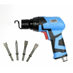 MARTELLO SCALPELLO DEMOLITORE AD ARIA COMPRESSA TRAPANO 4 PUNTE ACCESSORI