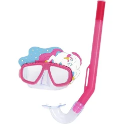 MASCHERA DA SNORKELING CON BOCCAGLIO PER BAMBINI CON ANIMALETTI 3-6+ ANNI 24059