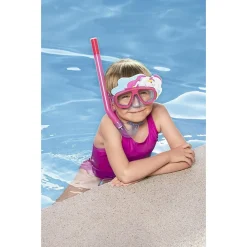 MASCHERA DA SNORKELING CON BOCCAGLIO PER BAMBINI CON ANIMALETTI 3-6+ ANNI 24059
