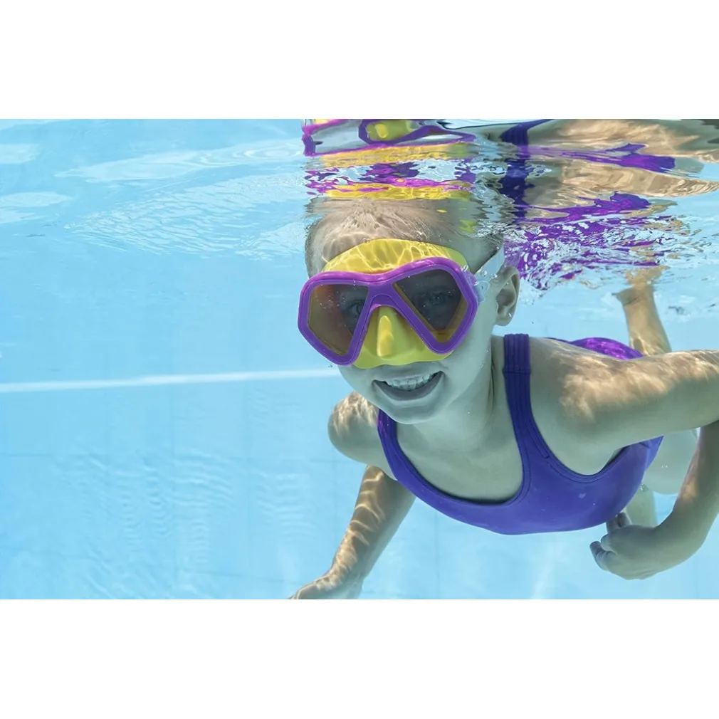 MASCHERA SUBACQUEA PER BAMBINI GLIDER CON PROTEZIONE UV COLORI ASSORTITI 22048