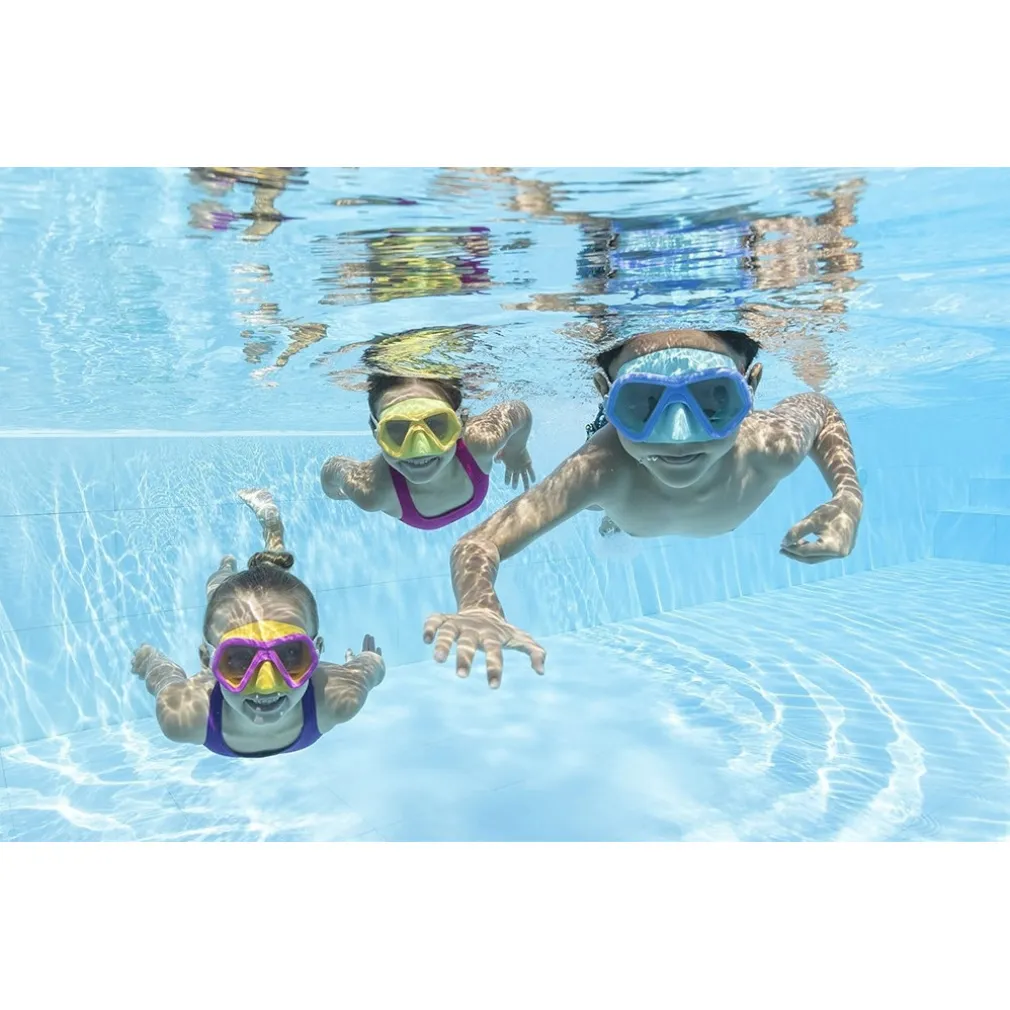 MASCHERA SUBACQUEA PER BAMBINI GLIDER CON PROTEZIONE UV COLORI ASSORTITI 22048