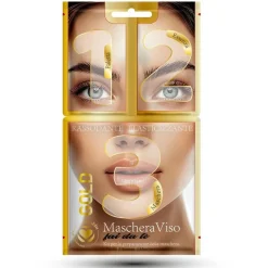MASCHERA VISO DIY GOLD 30+6GR IN 3 FASI FAI DA TE RASSODANTE ELASTICIZZANTE PER LA PELLE