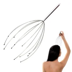 MASSAGGIATORE ANTISTRESS ORGASMATRON MASSAGGIO PER TESTA 12 BRACCI IN METALLO