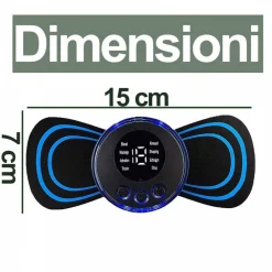 MASSAGGIATORE CERVICALE ELETTROSTIMOLATORE MINI PORTATILE MASSAGGIO COLLO