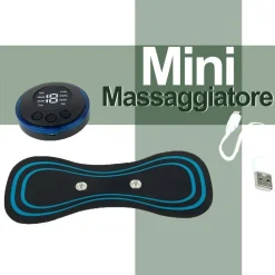 MASSAGGIATORE CERVICALE ELETTROSTIMOLATORE MINI PORTATILE MASSAGGIO COLLO