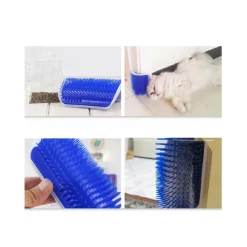 MASSAGGIATORE DA PARETE SPAZZOLA CARDATORE PELI CORTI LUNGHI GUANTO PER CANE GATTO