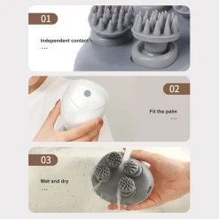 MASSAGGIATORE ELETTRICO CON 4 TESTINE MASSAGGIANTI GIREVOLI MODALITÀ REGOLABILI PORTATILE