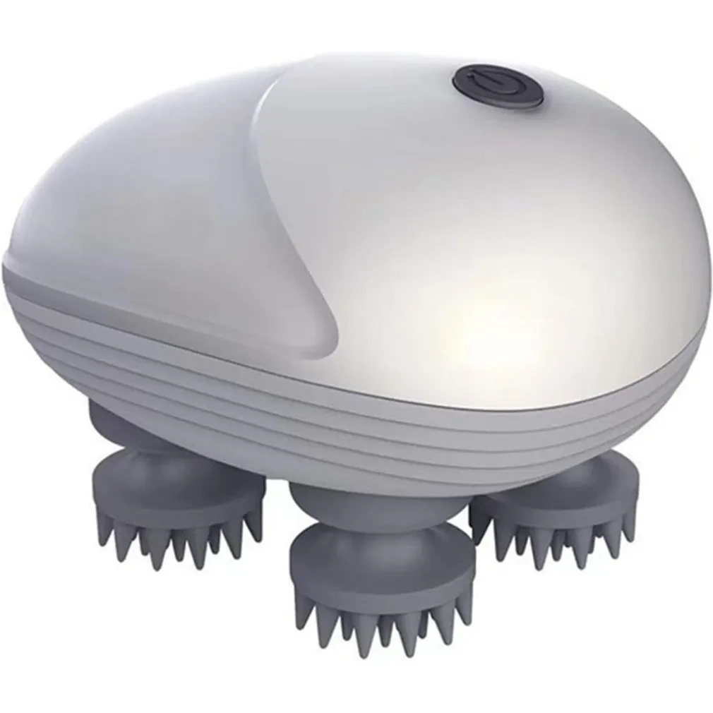 MASSAGGIATORE ELETTRICO CON 4 TESTINE MASSAGGIANTI GIREVOLI MODALITÀ REGOLABILI PORTATILE