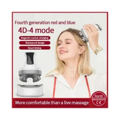 MASSAGGIATORE ELETTRICO 4D ANTISTRESS TESTA COLLO RELAX MUSCOLI TERAPIA VIBRANTE