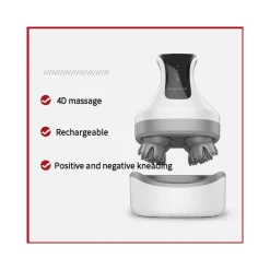 MASSAGGIATORE ELETTRICO 4D ANTISTRESS TESTA COLLO RELAX MUSCOLI TERAPIA VIBRANTE
