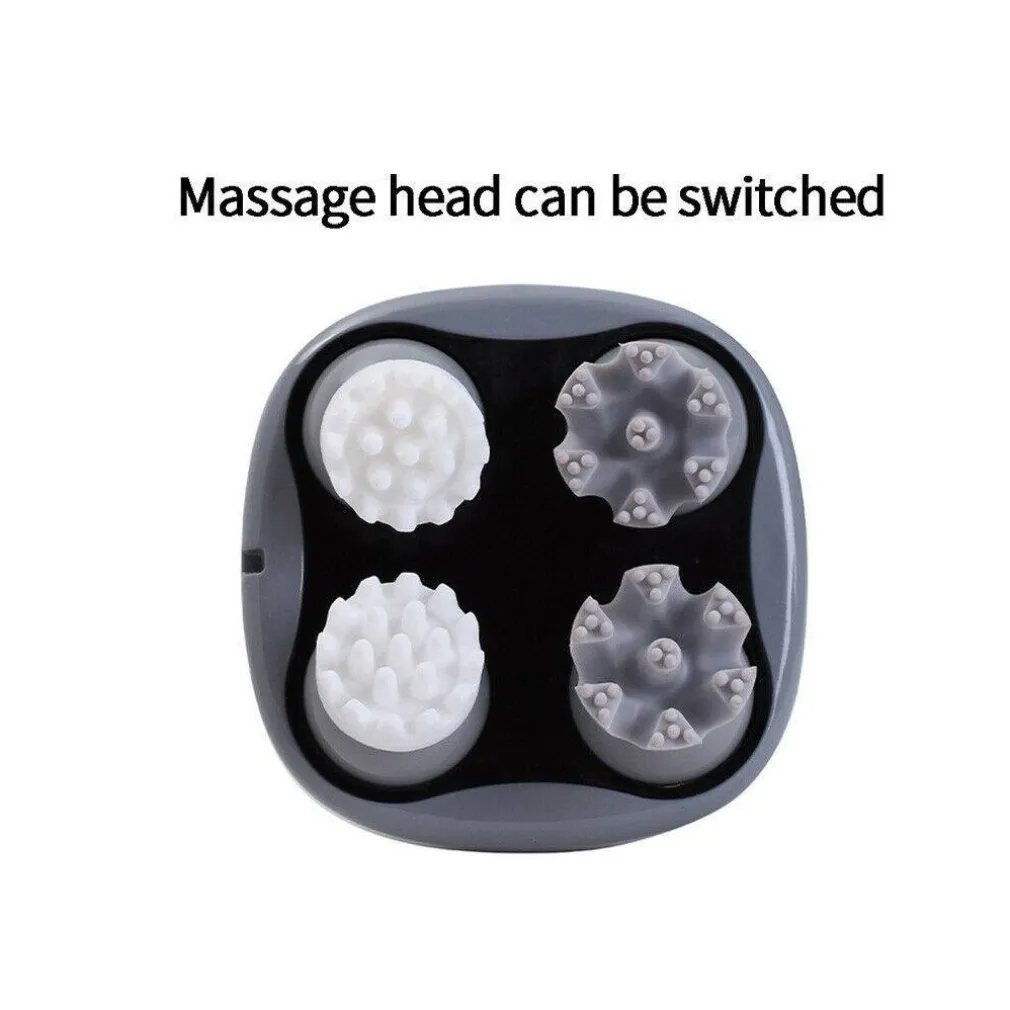 MASSAGGIATORE ELETTRICO 4D ANTISTRESS TESTA COLLO RELAX MUSCOLI TERAPIA VIBRANTE