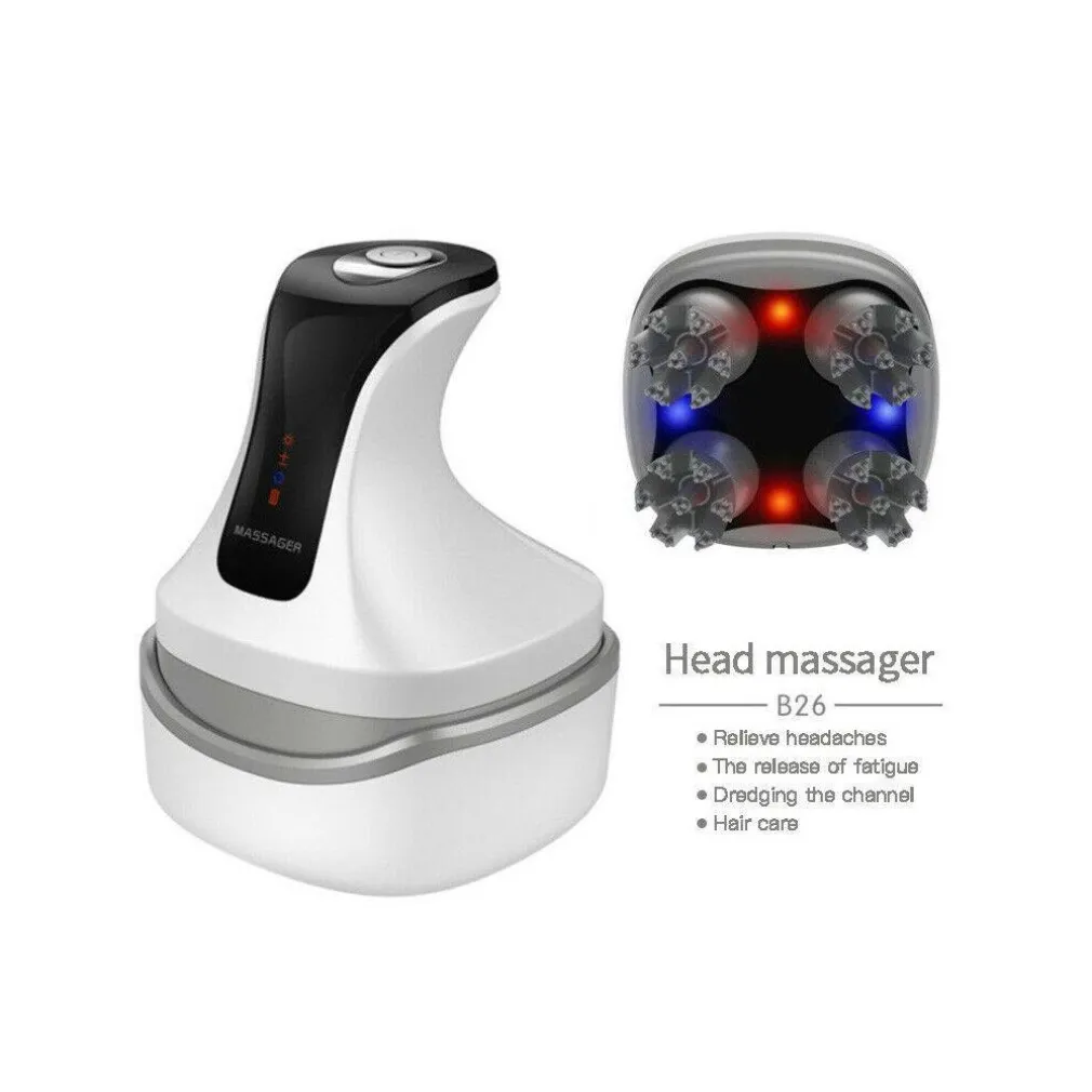 MASSAGGIATORE ELETTRICO 4D ANTISTRESS TESTA COLLO RELAX MUSCOLI TERAPIA VIBRANTE