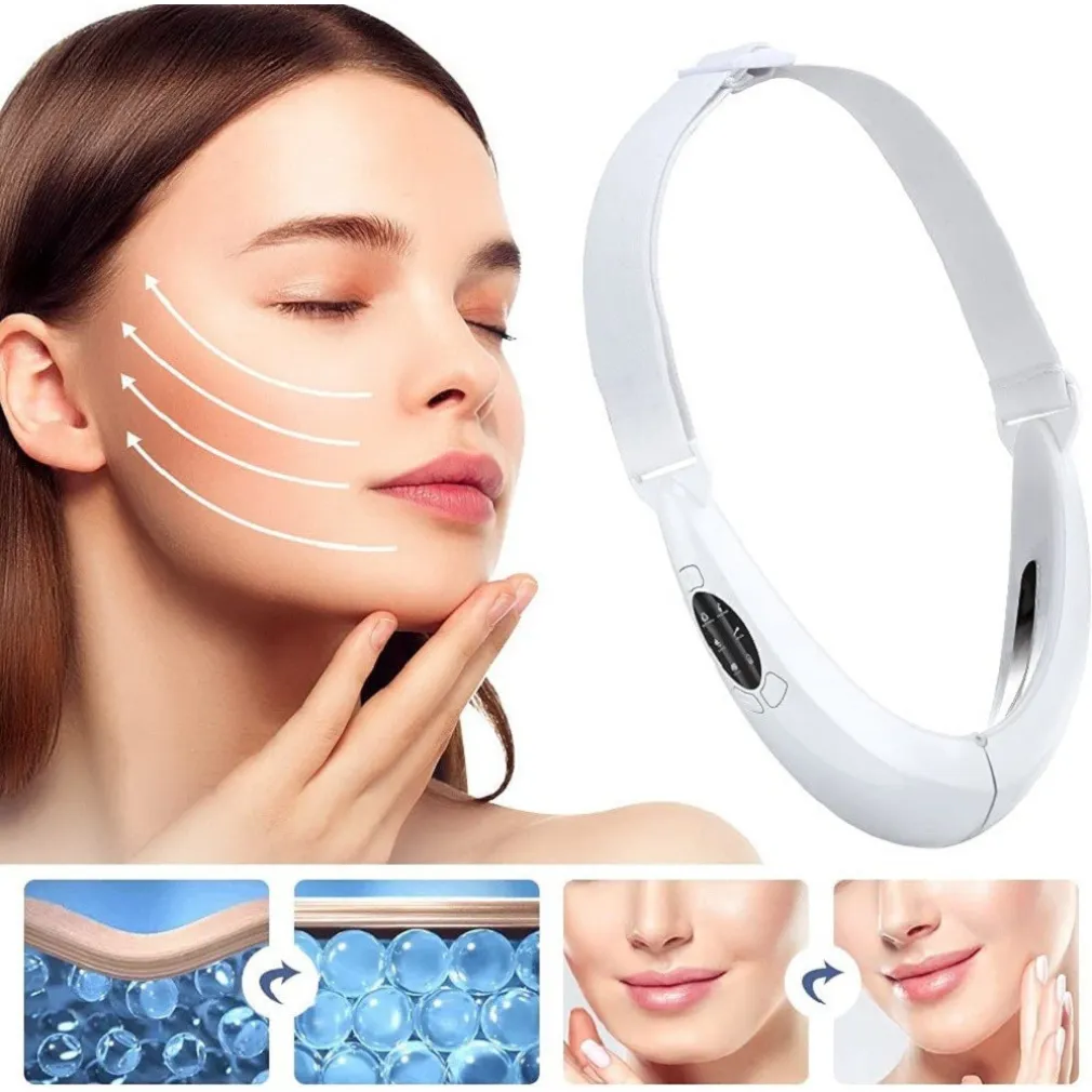 MASSAGGIATORE ELETTRICO FACCIALE MICROCORRENTE RASSODANTE RIDUZIONE DOPPIO MENTO