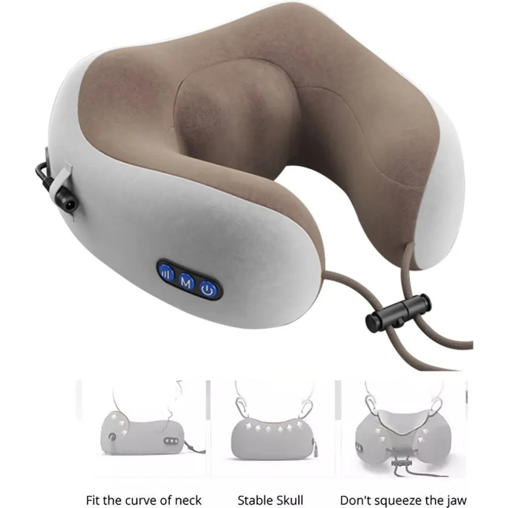 MASSAGGIATORE ELETTRICO MASSAGGIO CERVICALE SPALLA CUSCINO MASSAGGIANTE RELAX MUSCOLARE