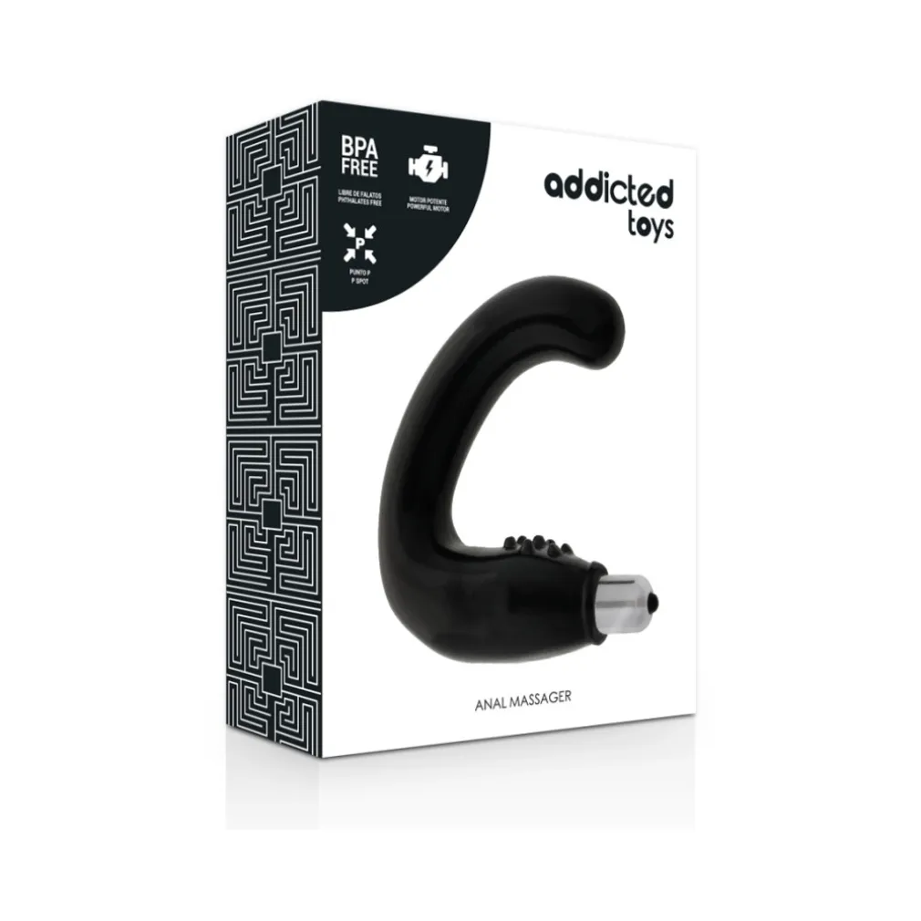 MASSAGGIATORE VIBRATORE ANALE ADDICTED TOYS PER PUNTO G E PERINEO PIACERE DONNA