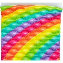 MATERASSINO ARROTOLABILE FASHION RAINBOW DREAMS ARCOBALENO CON CUSCINO FORMA NUVOLA 44107