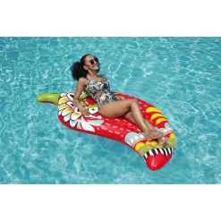 MATERASSINO FASHION PEPERONCINO ISPIRAZIONE AZTECA 195X99 CM MARE PISCINA 43490