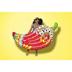 MATERASSINO FASHION PEPERONCINO ISPIRAZIONE AZTECA 195X99 CM MARE PISCINA 43490