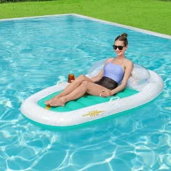 MATERASSINO GALLEGGIANTE YACHT 216X117CM CON MANIGLIE PORTAOGGETTI BICCHIERE 43650