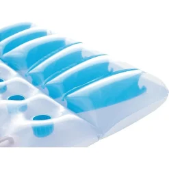 MATERASSINO GONFIABILE 36 BUCHI 193 X 142 CM DOPPIO COMFORT PORTATA 180 KG 43055