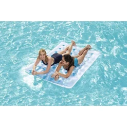 MATERASSINO GONFIABILE 36 BUCHI 193 X 142 CM DOPPIO COMFORT PORTATA 180 KG 43055