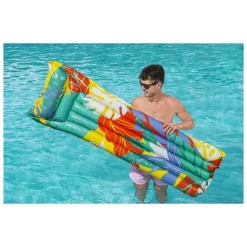 MATERASSINO GONFIABILE AIR MAT MULTICOLOR 2 TUBI 183 X 69 CM FANTASIE ASS. 44033