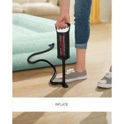 MATERASSINO GONFIABILE BABY CON POMPA MANUALE PVC 107X168X25CM PER BAMBINI 66810