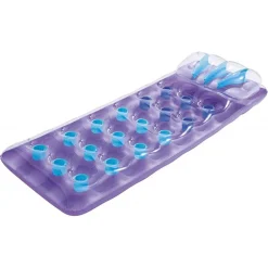 MATERASSINO GONFIABILE CON CUSCINO 18 BUCHI 188X71 CM 3 COLORI ESTATE PISCINA MARE 43015