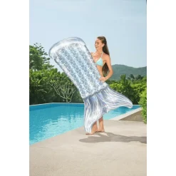 MATERASSINO GONFIABILE FASHION CODA A SIRENA IRIDESCENTE 193X101CM PISCINA 43413