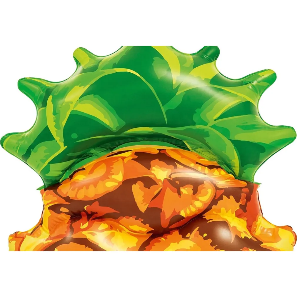 MATERASSINO GONFIABILE GRAFICA REALISTICA ANANAS GALLEGGIANTE PISCINA 174X96CM 016162