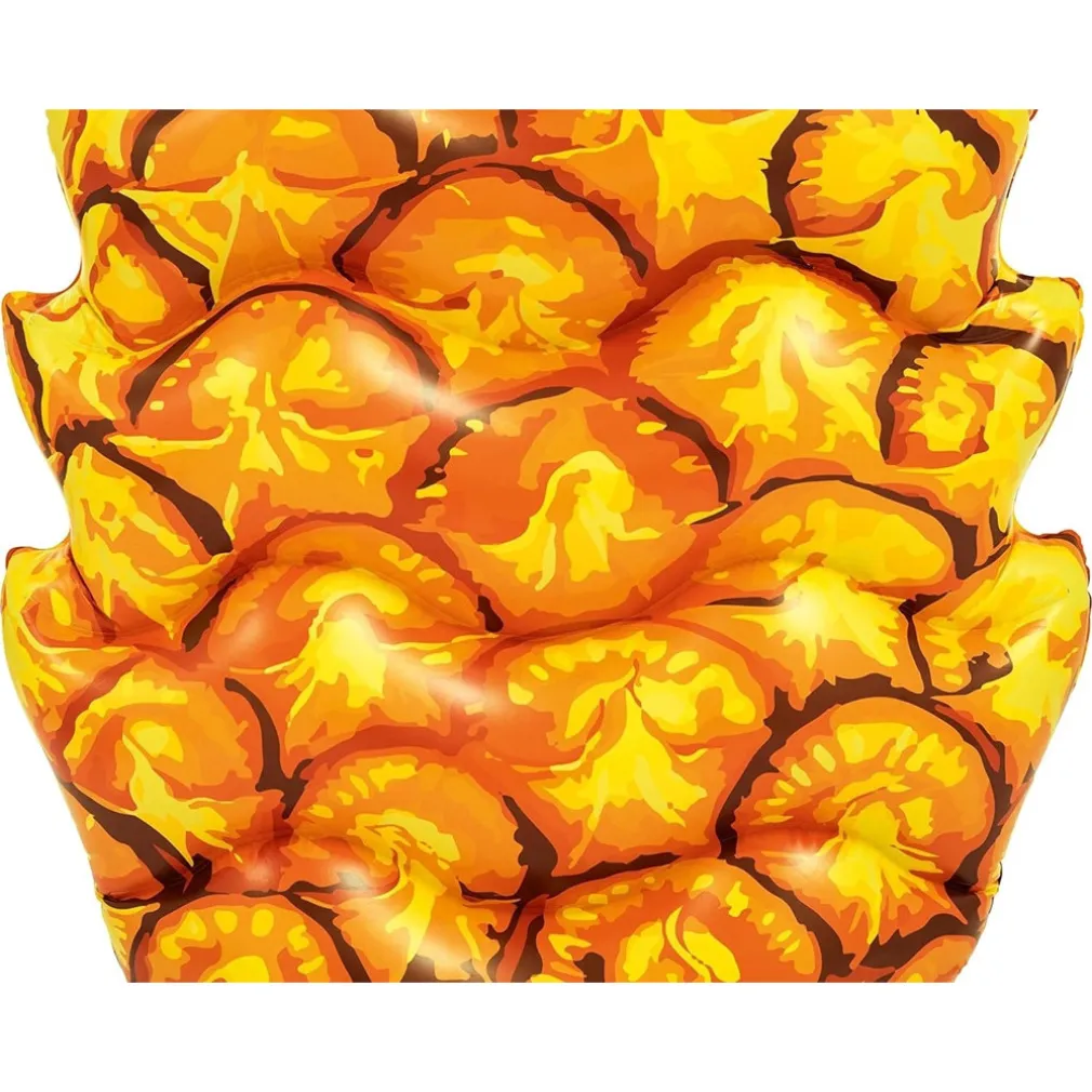 MATERASSINO GONFIABILE GRAFICA REALISTICA ANANAS GALLEGGIANTE PISCINA 174X96CM 016162