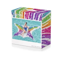 MATERASSINO GONFIABILE RAINBOW BUTTERFLY FARFALLA ADULTI PISCINA MARE SPIAGGIA